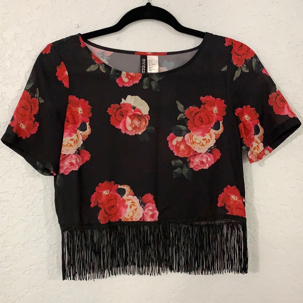 Floral crop top